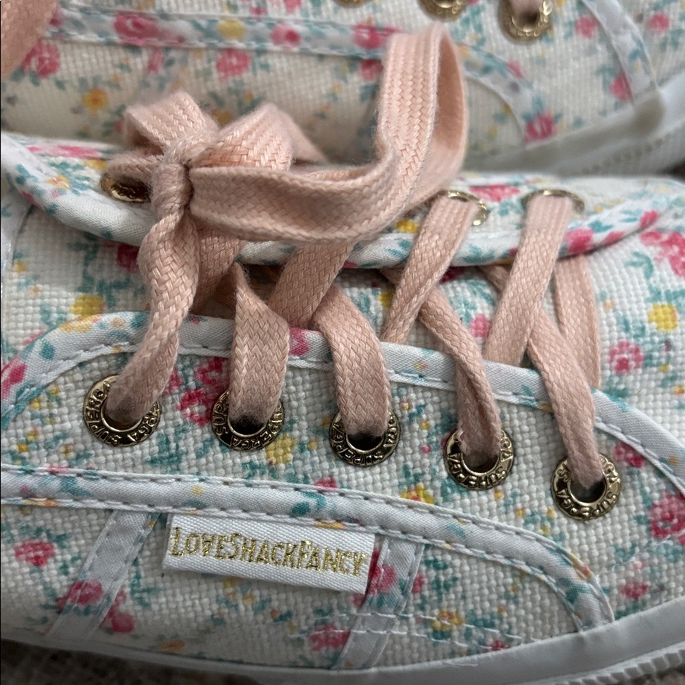 LoveShackFancy x‎ Superga Floral Chunky Sneakers Size 7.5 - Picture 13 of 16